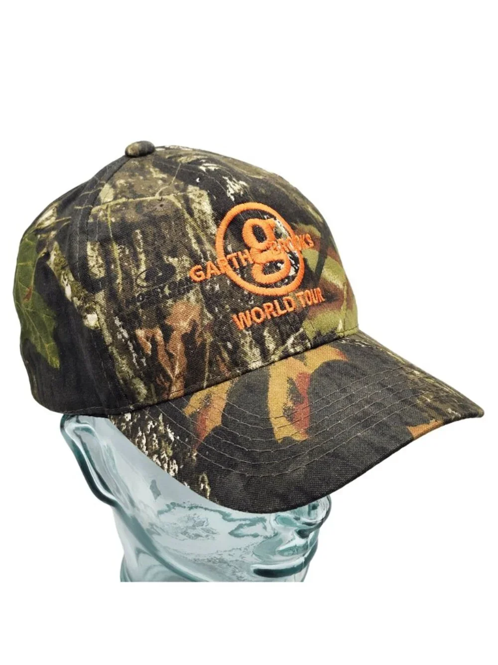 Garth Brooks World Tour Camo Embroidered Strapback Cap Hat Country Music